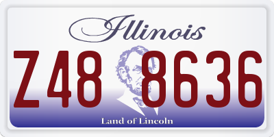 IL license plate Z488636