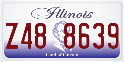 IL license plate Z488639