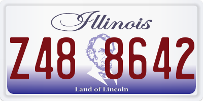 IL license plate Z488642