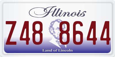 IL license plate Z488644