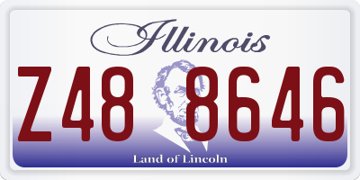 IL license plate Z488646