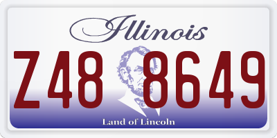 IL license plate Z488649