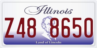 IL license plate Z488650