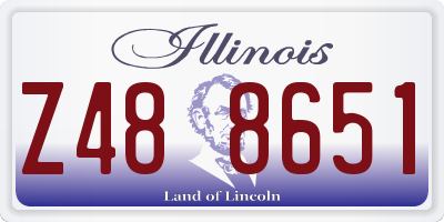IL license plate Z488651