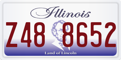 IL license plate Z488652