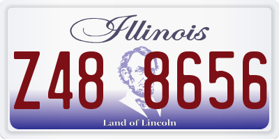 IL license plate Z488656