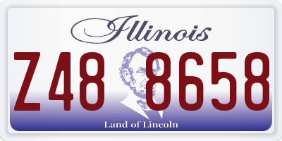 IL license plate Z488658