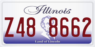 IL license plate Z488662
