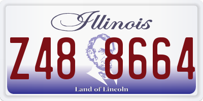 IL license plate Z488664