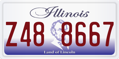 IL license plate Z488667