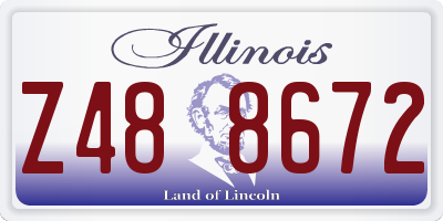 IL license plate Z488672