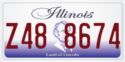 IL license plate Z488674