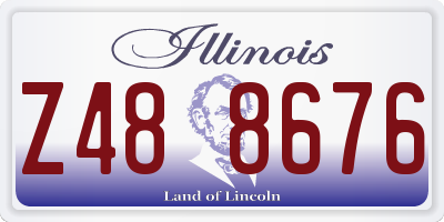 IL license plate Z488676