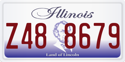IL license plate Z488679