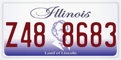 IL license plate Z488683
