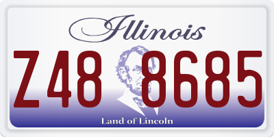 IL license plate Z488685
