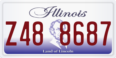 IL license plate Z488687
