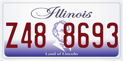 IL license plate Z488693