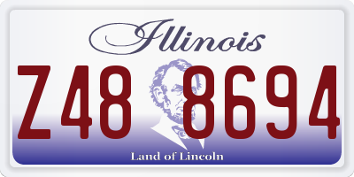 IL license plate Z488694