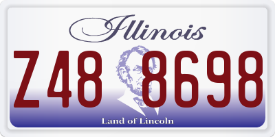 IL license plate Z488698