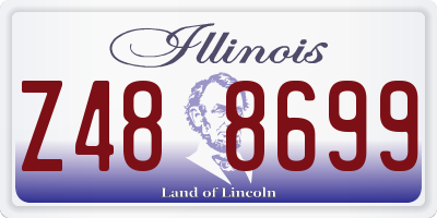 IL license plate Z488699