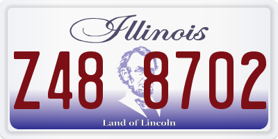 IL license plate Z488702