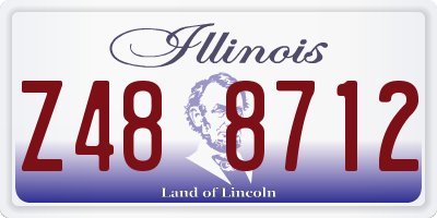 IL license plate Z488712