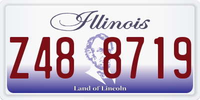 IL license plate Z488719