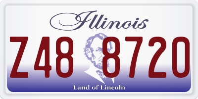 IL license plate Z488720