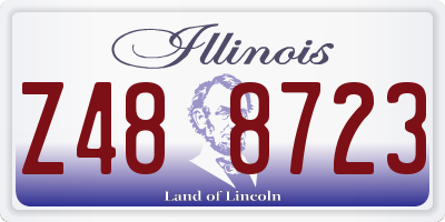 IL license plate Z488723