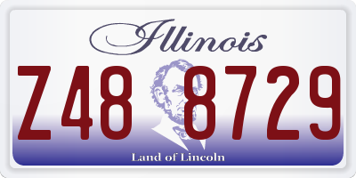IL license plate Z488729
