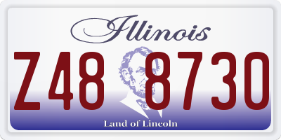 IL license plate Z488730