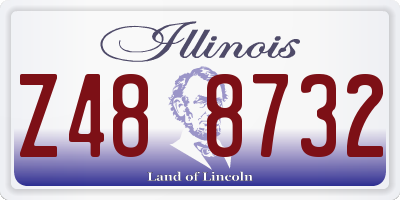 IL license plate Z488732