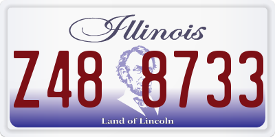 IL license plate Z488733