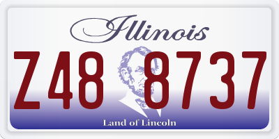 IL license plate Z488737
