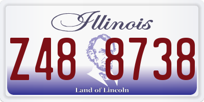 IL license plate Z488738
