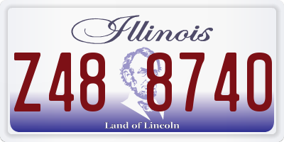 IL license plate Z488740