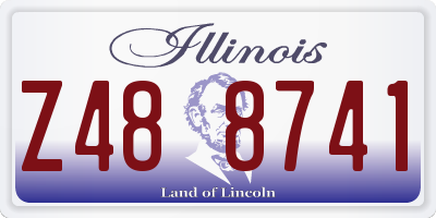 IL license plate Z488741