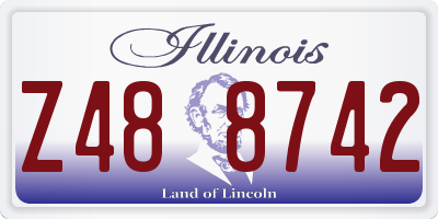 IL license plate Z488742