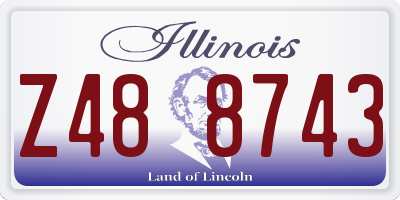 IL license plate Z488743