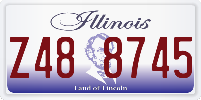 IL license plate Z488745
