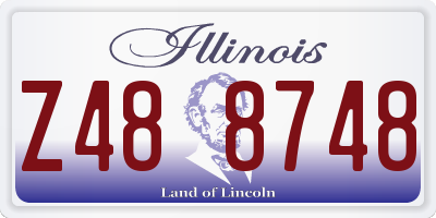 IL license plate Z488748