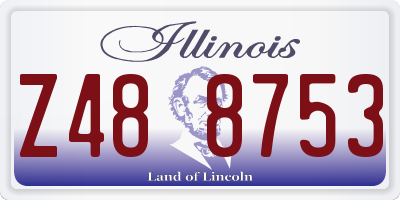 IL license plate Z488753