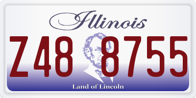 IL license plate Z488755