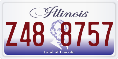 IL license plate Z488757