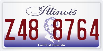 IL license plate Z488764