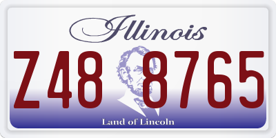 IL license plate Z488765