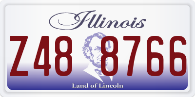 IL license plate Z488766