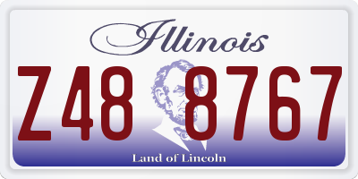 IL license plate Z488767