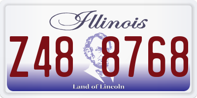 IL license plate Z488768